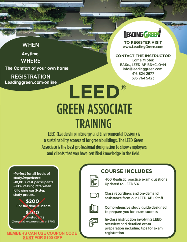 LEED Spring Webinars