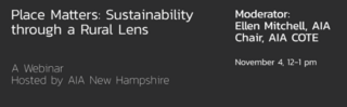 AIANH Presents Place Matters Rethinking Sustainability through a Rural Lens