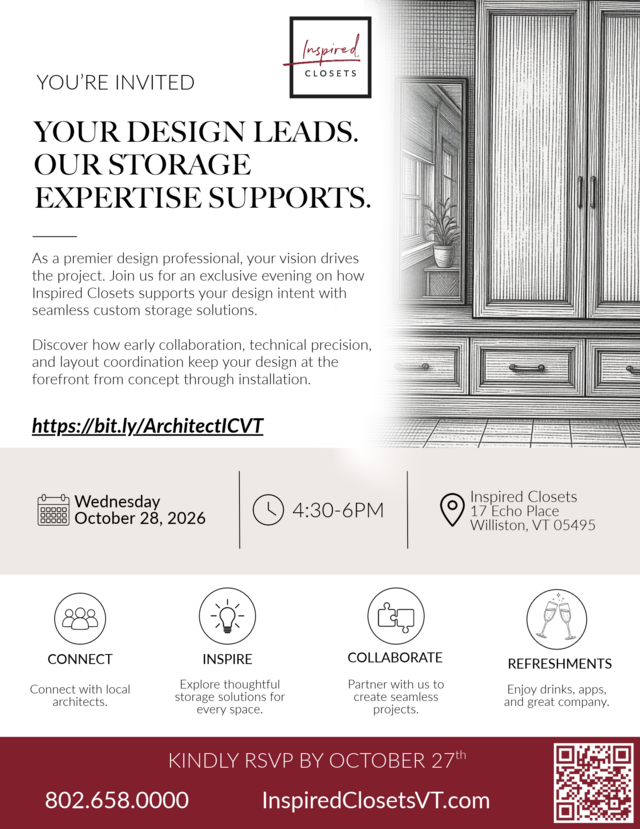 An Evening for Architects at Inspired Closets