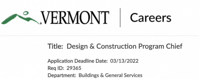 Design  Construction Program Chief